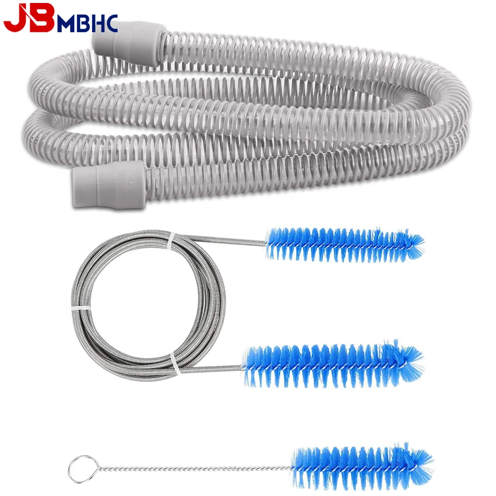 1.8M CPAP Hose CPAP Tubing CPAP Pipe Auto APAP Anti Snoring Apnea Respitor Ventilator 22MM Tubing Hose + Hose Cleaning Brush Kit