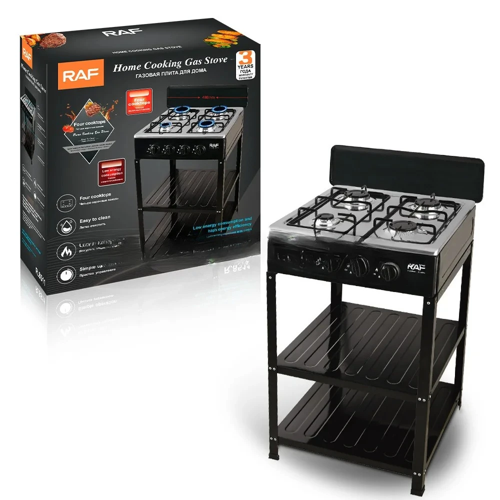 CF-24   European and American Style Vertical Gas Stove Split Type with Stand Four-Burner Countertop Simple Stove