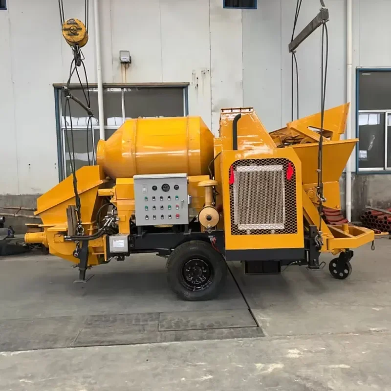 Diesel Concrete Pumping Mixer New Condition for Construction Building House Use