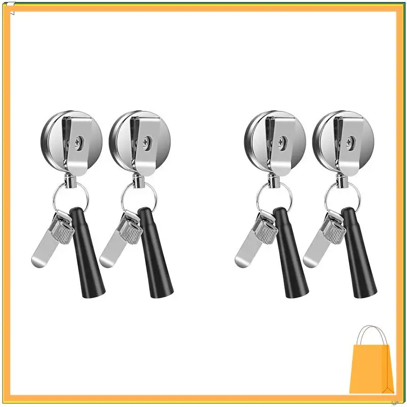 L52A-4 упаковки, сверхмощный выдвижной держатель для карандашей, универсальный выдвижной ремешок для плотников, медсестер, официанток