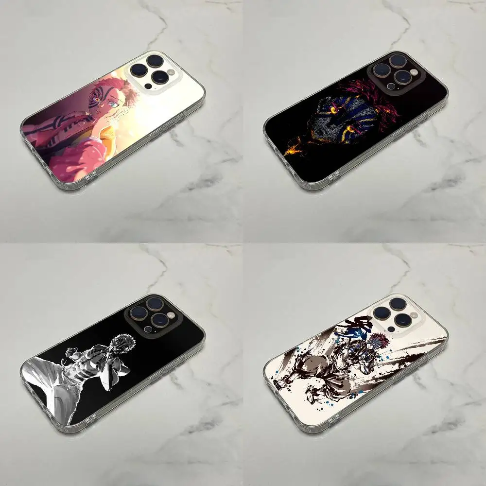 

Akaza D-Demon S-Slayer Phone Case For iPhone 17,16,15,14,13,12,11 Plus,Pro,Max,Plus,E,SE4,Mini Transparent Box