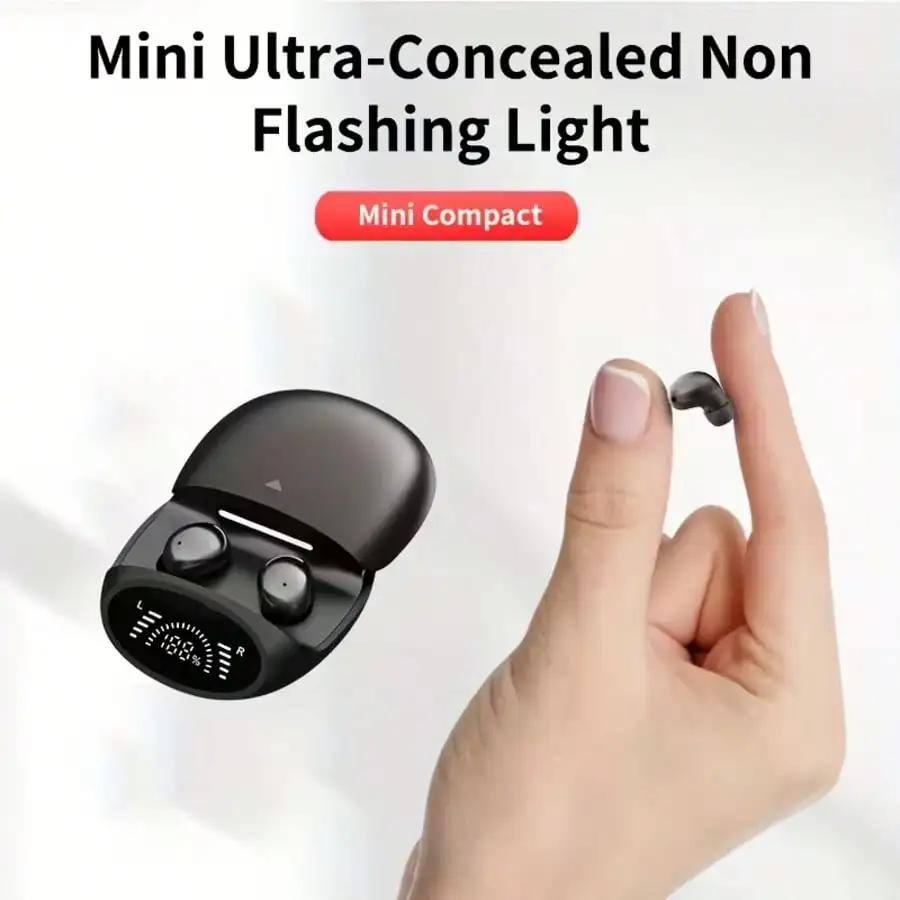 New Wireless Earbuds With Sliding Cover, Unisex Mini Earphones Compatible With All Smartphones, Portable And Wearable view 3