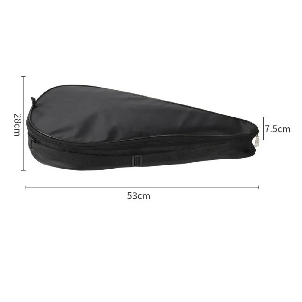Oxford Cloth Paddle Racket Bag Waterproof Wear-resistant Tennis Racket Storage Bag Protective Black Racquet Shoulder Bags view 6