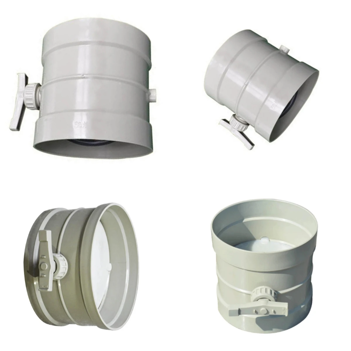 ABS Plastic Air Duct Damper Valve 50/75/110/160/200mm HVAC Air Volume Regulating Vent Pipe Valve