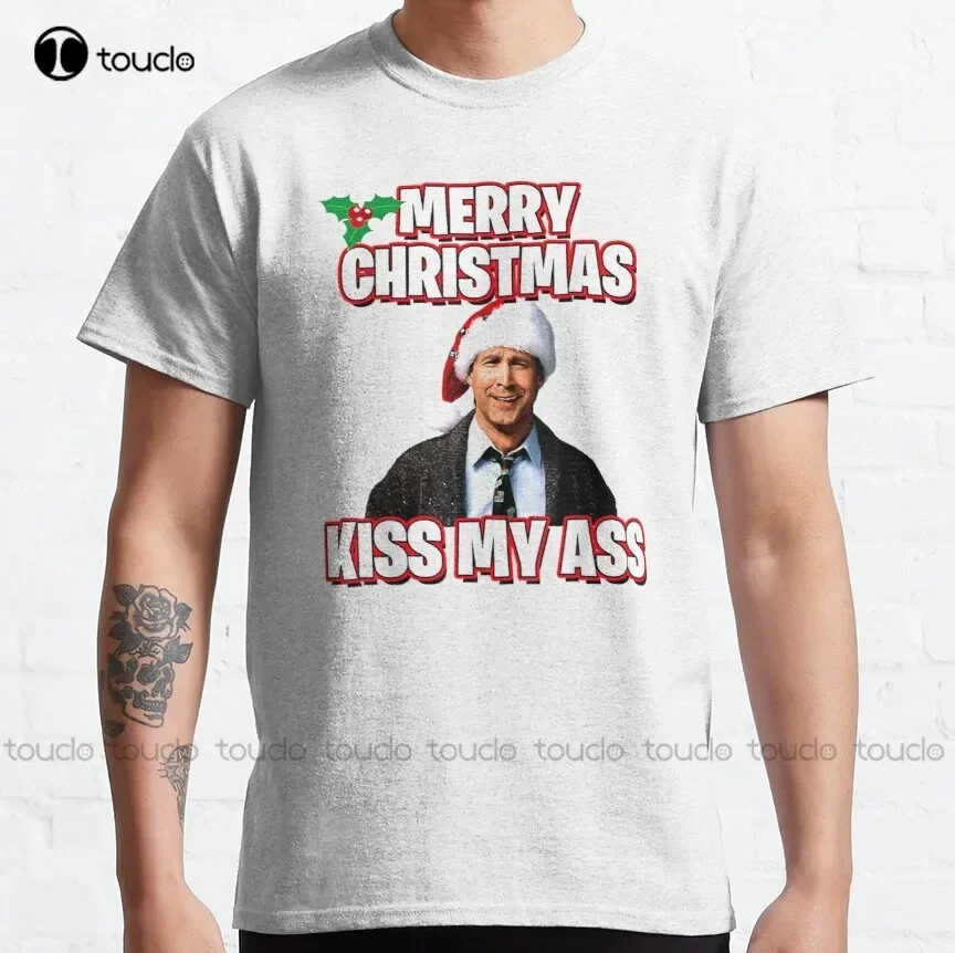 Merry Christmas Kiss My Ass National Lampoons Christmas Vacation InappropriateClassic T-Shirt Xs-5Xl