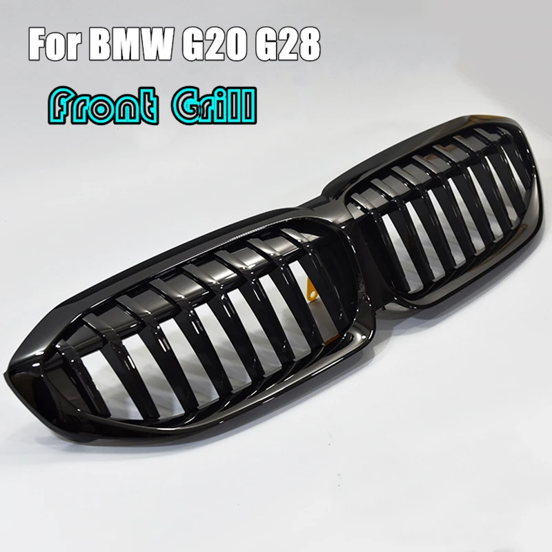 

Car Front Bumper Kidney Glossy Black Racing Grille For BMW G20 G28 3 Series 330i M3 340i 2019-2020 Car Accessories Replacement