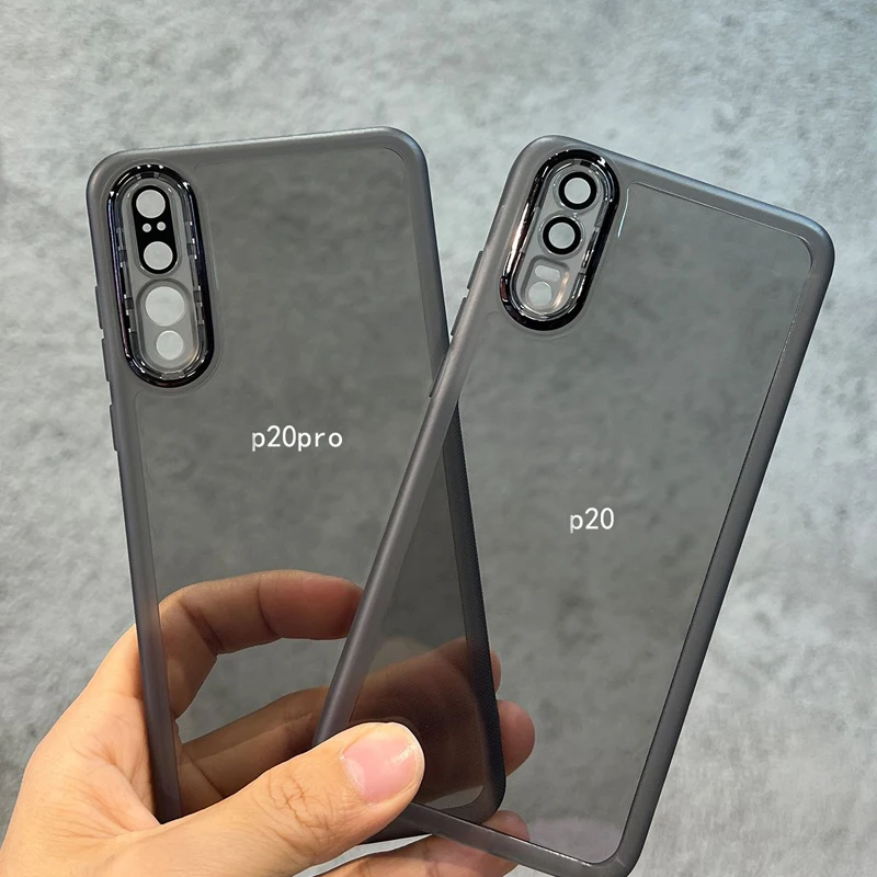 

Чехол для Huawei P20 Pro, чехол для телефона Huawei P20Pro, задняя крышка для камеры, прозрачная мягкая силиконовая броня, роскошная пленка для объектива