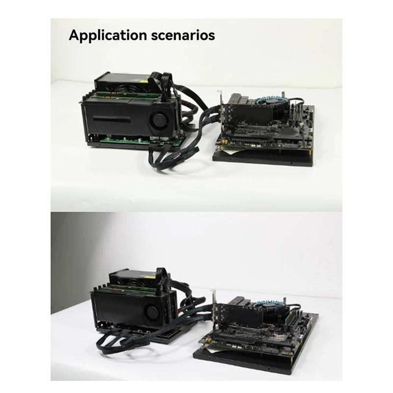 Hot Sale-Dual Card Slot Slimsas Card External GPU Dock Pcie4.0 Laptop To External Video Graphics Card Pcie4.0 X16 To 8654 Adapte