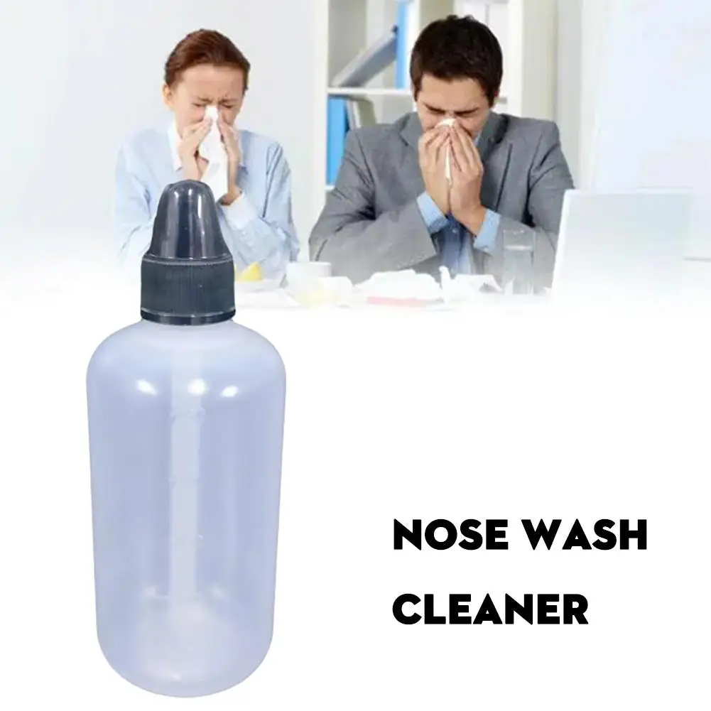 250ml Nose Wash Cleaner Nose Protector Avoid Allergic Neti Nose Rinsing Pot Rhinitis Treatment Adults Children V7d6