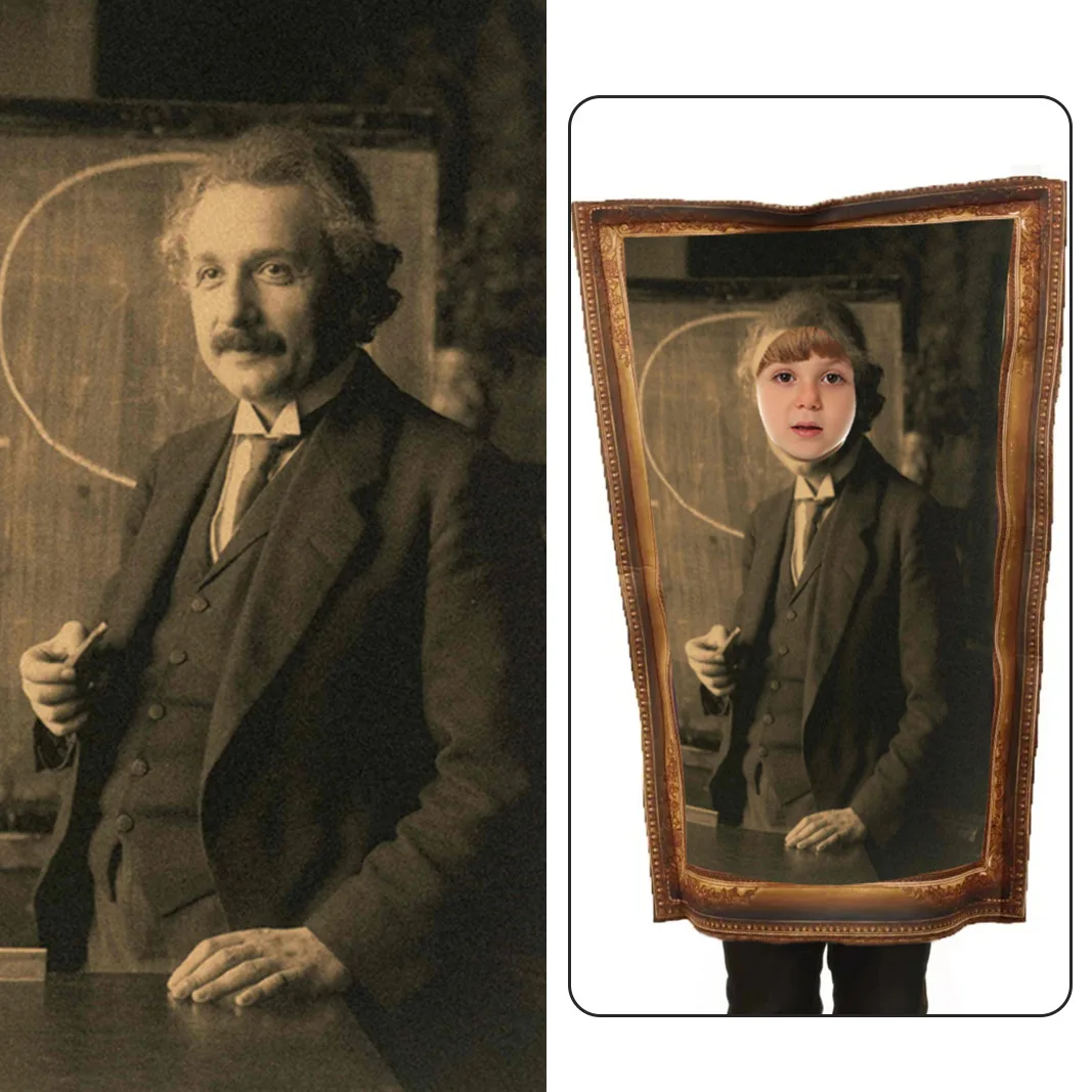 Unisex Erwachsenen-Kostüm „Königin Victoria“ – Cosplay der berühmtesten Malerei der Welt – Physikerin/Wissenschaftlerin – Karnevalskostüm „Lisa“ für Erwachsene – Detail 3