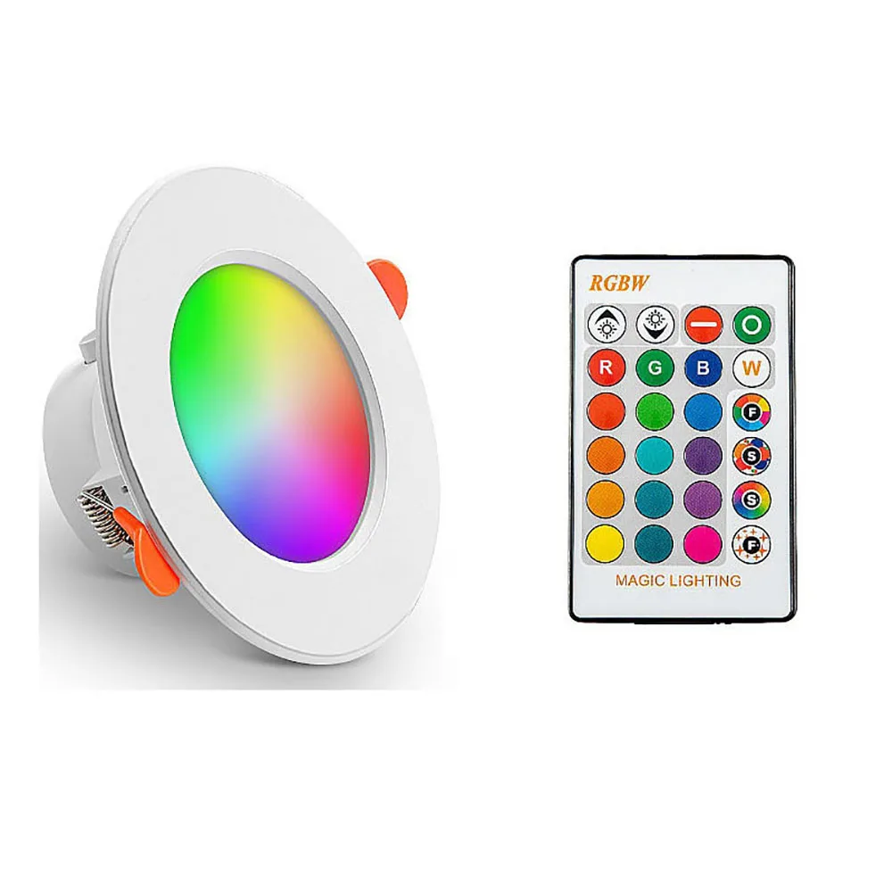 

AC 220V Smart Ceiling Lamp Indoor Round Recessed Spot LED APP Control 10W 15W RGBCW Color Changing Dimmable Ceiling Light