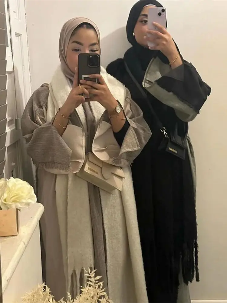 

Ramadan Eid Plain Abaya Dubai Islam Muslim Modest Dress Abayas For Prayer Clothes Women Kebaya Kaftan Robe Arabe Femme Musulmane