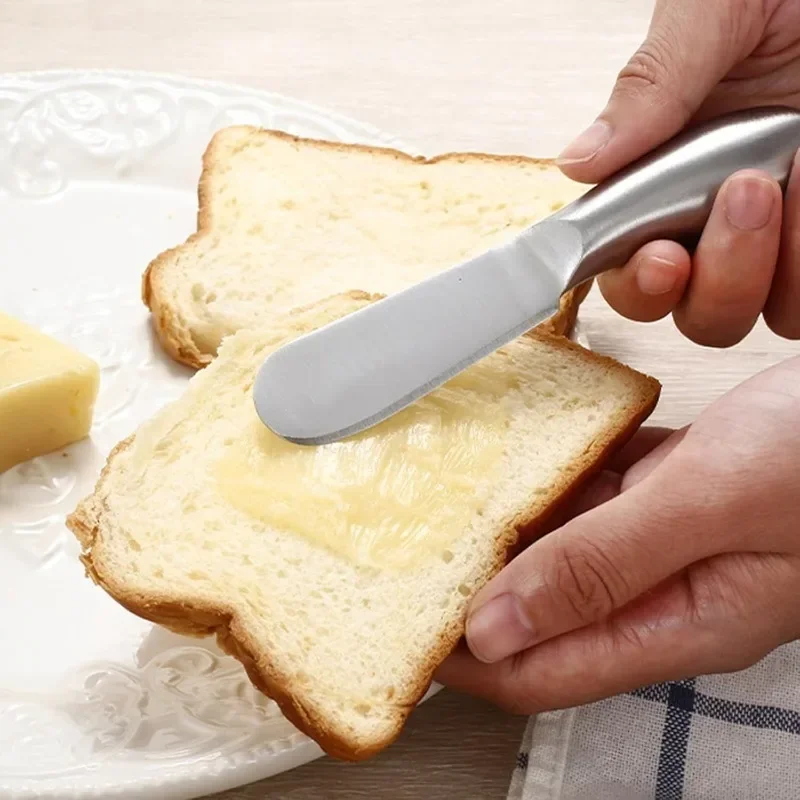 6/1PCS Stainless Steel Butter Knife Cheese Bread Cutter Jam Spreaders Wipe Cream Cutter Western Food Tableware Kitchen Tools