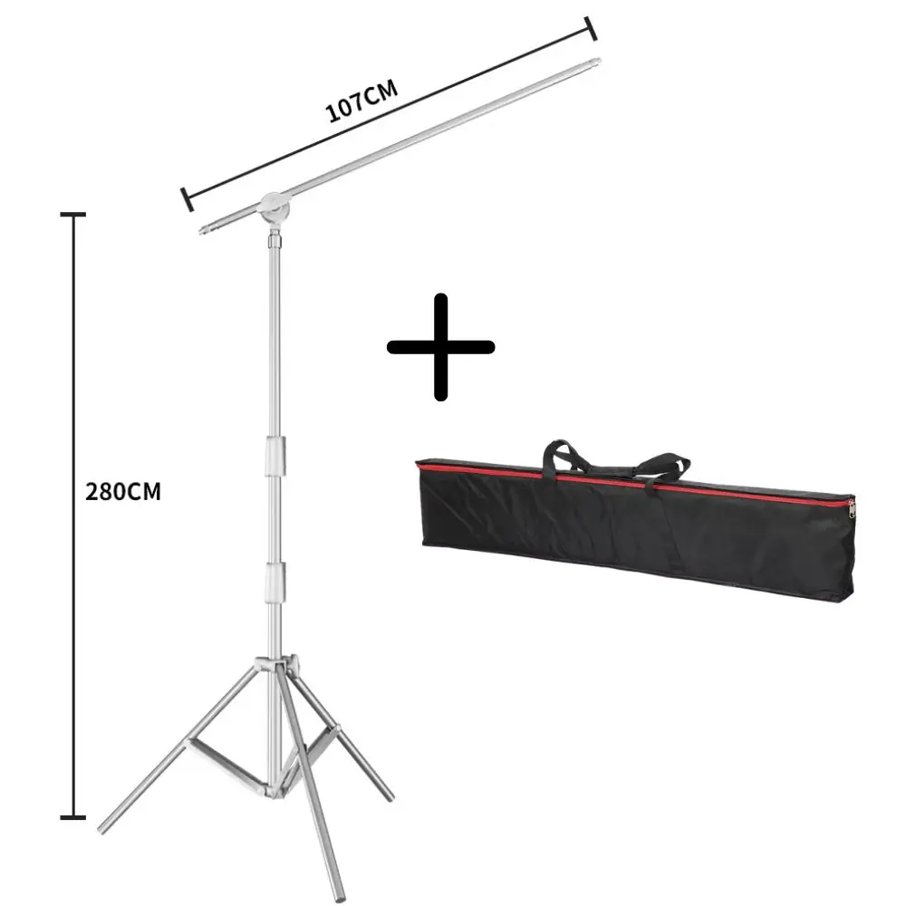 Photographic Equipment Professional Stainless Steel 2.8-3.3m Heavy Duty Light Stand Studio Softbox Heavy Duty Tripod Carrybag