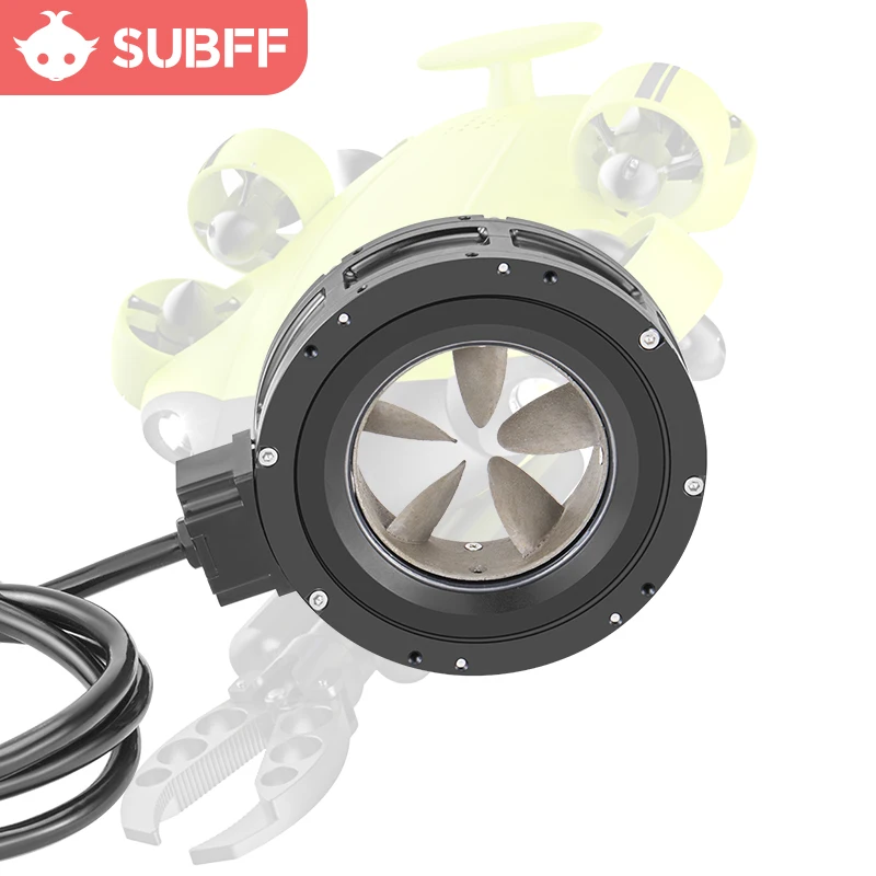 24V IP68 Shaftless Thruster Propeller with ESC Aluminum Alloy Anode Durability and Resistance for Underwater ROV/ AUV/
