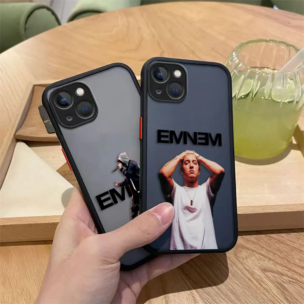 Hip Hop e-Eminem Poster Opaco Cassa Del Telefono Per Redmi 10 10C 5A 6 7A 8 9 9A 9T 9I 9C 10A A5 K20 K40 NOTE 8 PRO TPU Caso FAI DA TE Borsette