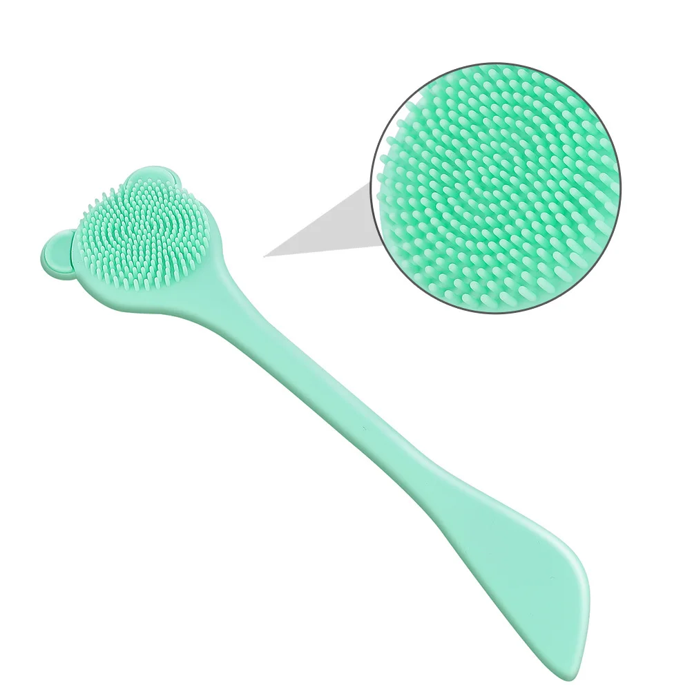 2Pcs Silicone Nose Brush Lightweight Portable Facial Cleaning Tool for Blackhead Removal and Pore Care Nose Cleaning Brush