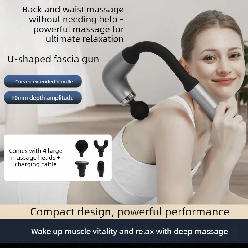 

Electric Muscle Massage Gun, Body Relaxation Trigger Point Massager, Suitable For Fitness Hammer, Handheld Home Use Massager