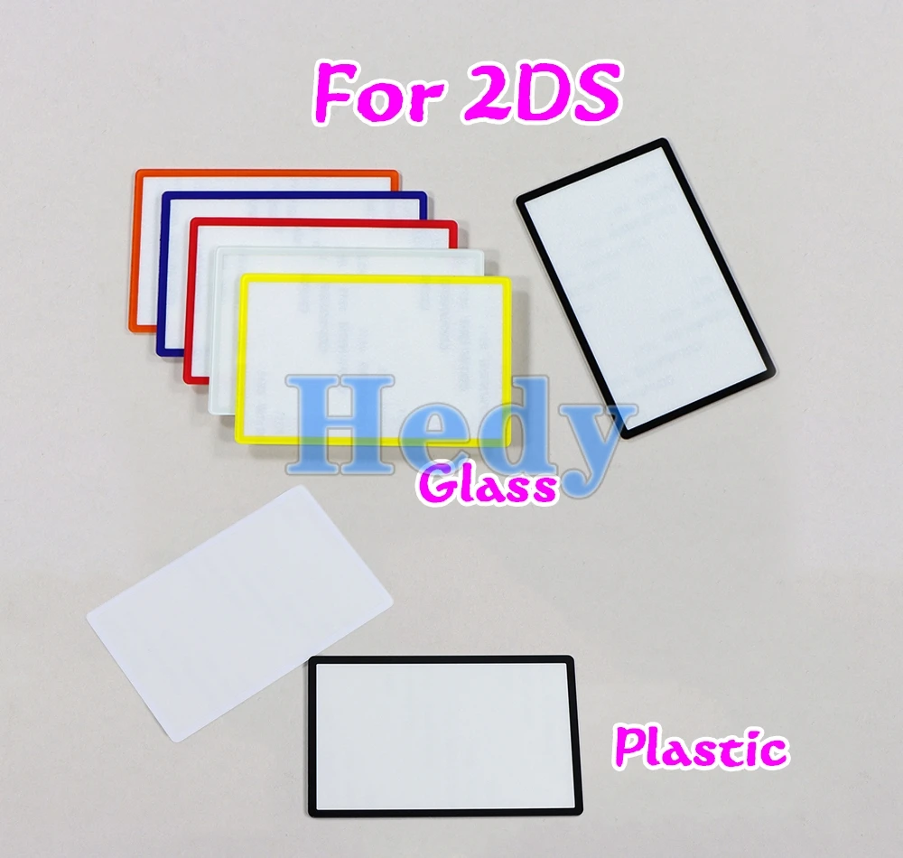 50PCS For 2DS Top Surface Mirror Lens Cover Upper LCD Screen Front Plastic Glass For Nintendo 2DS