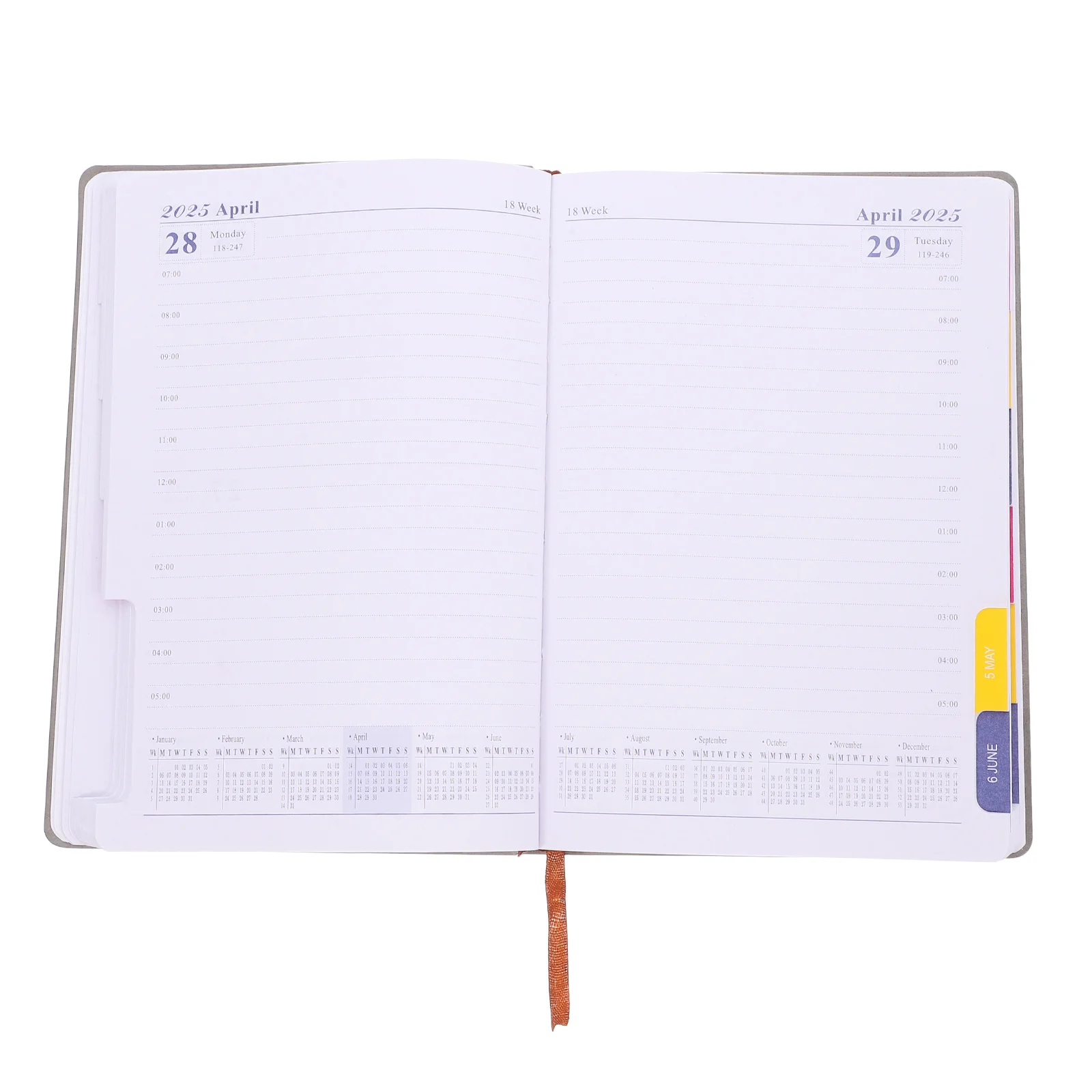 The Notebook 2025 Notepad Agenda Convenient Daily Planner Organizer Portable Academic Delicate Writing Monthly Student