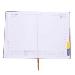 Cuaderno 2025, Bloc de notas, Agenda, práctico organizador diario, portátil, académico, escritura delicada, estudiante mensual