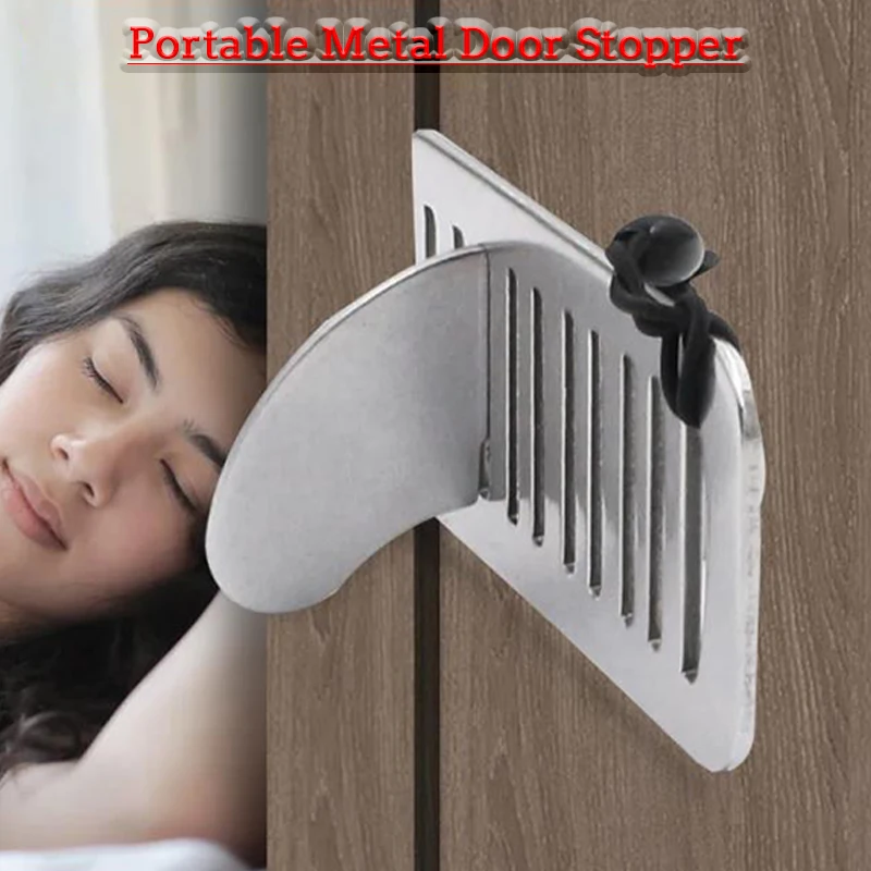 Portable Security Door Lock Latch, No Drill, Dispositivos manuais do quarto de hotel, Adicionar furos de segurança, removível para segurança de viagem