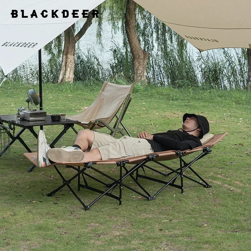 BLACKDEER New Camping Mat Sturdy Comfortable Portable Folding Tent Bed Cot Sleeping Oxford Outdoor Camping Bed