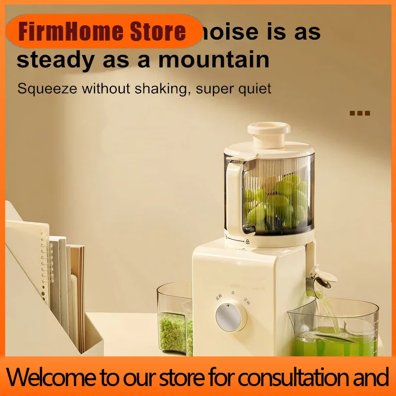 FirmHome StoreResidue And Juice Separation,Juicer, Low Speed And Slow Squeezing,99% Juice Yield,Commercial Stainless Steel Filte