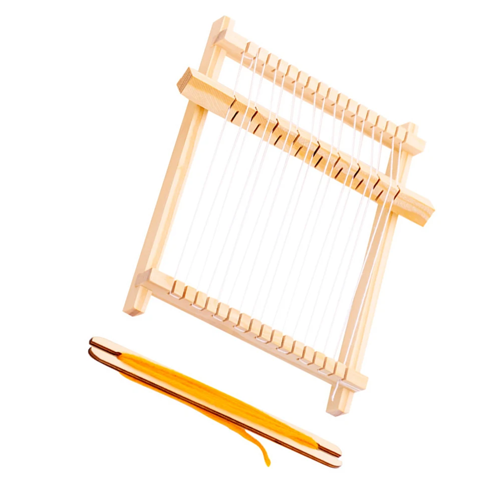 1 conjunto diy máquina de tecelagem para crianças tear artesanato kit diversão tricô ferramenta educacional artesanal arte desenvolvimento intelectual