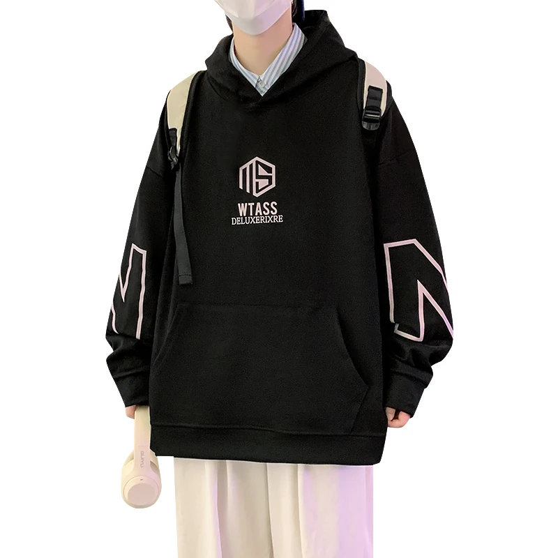 Solid Color Fleece Hoodies Men Women Long Sleeve Sweaters Loose Casual Hoodie Round Neck Sweatshirts Bottom Shirts Pullovers