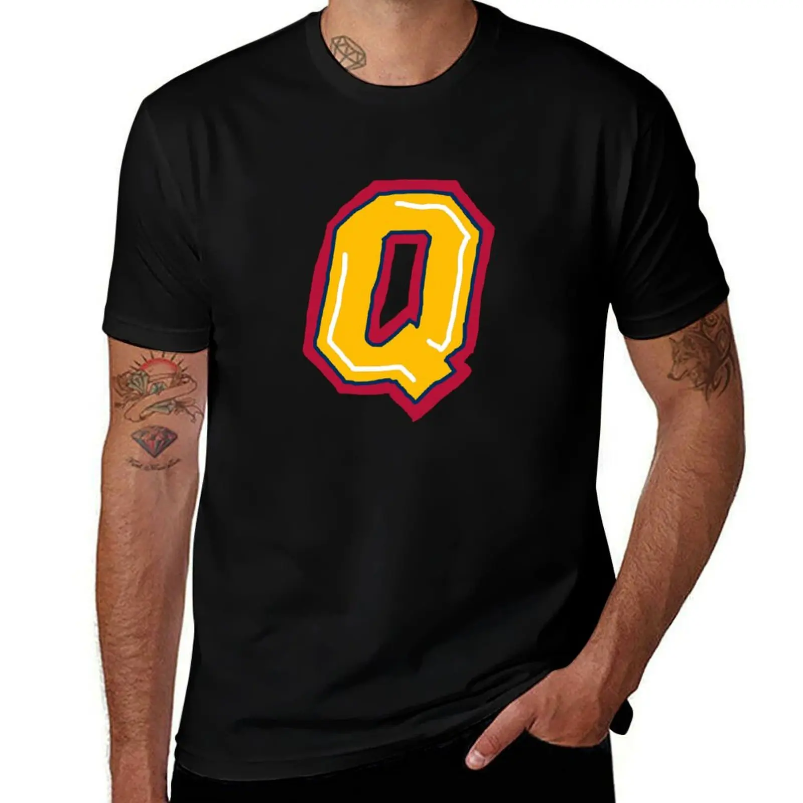 Poorly Drawn Queens Logo T-Shirt UV Protection Outdoor Tee Shirt T-Shirt
