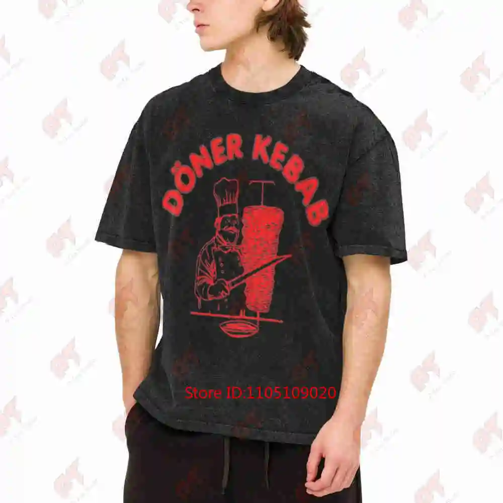 Doner Kebab Vintage Vintage Washed Tee Pure Cotton T-Shirt