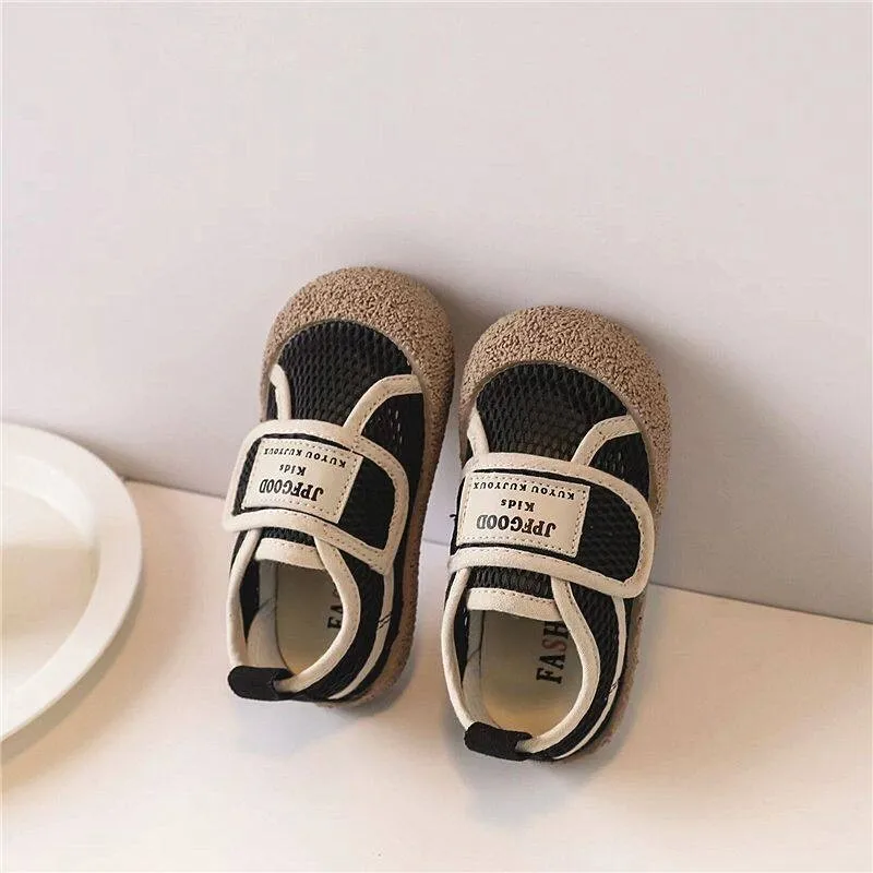 Toddler Summer Mesh Casual Shoes Closed Toe Anti-Collision Footwear Kids Lightweight Breathable Sneakers for Boys Girls