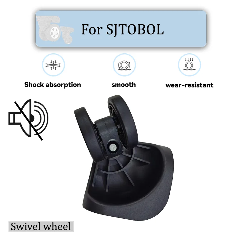 For SJTOBOL T19F Business Luggage Universal Wheel Super Silent Wear-resistant Replacement Wheel Luggage Repair Parts (2PCS/4PCS)