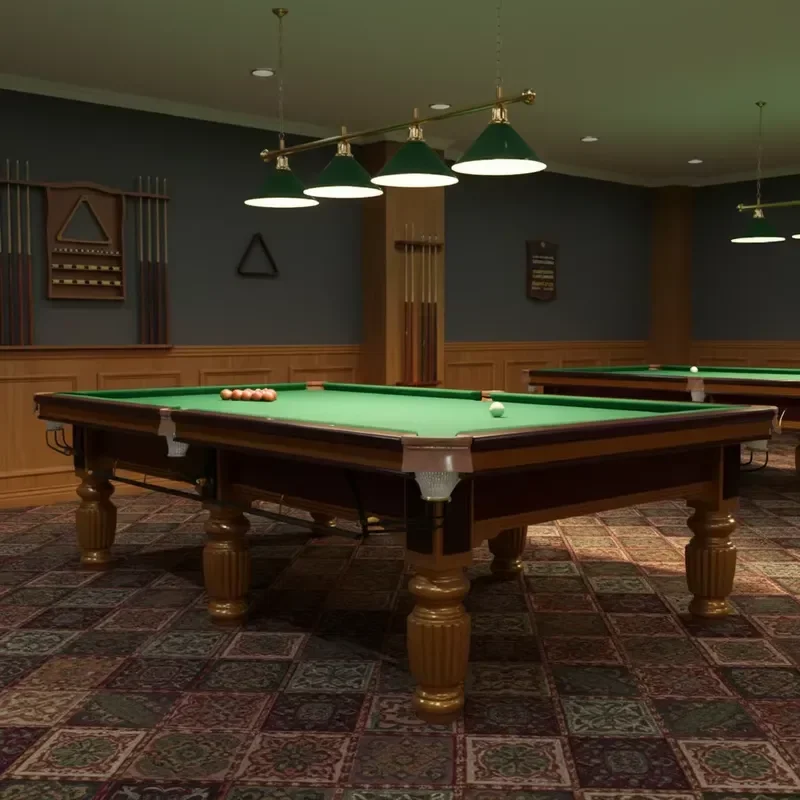 12FT American Nine Ball Pool Table Modern Style Slate Top Solid Wood Legs Automatic Ball Return Snooker Billiard Table