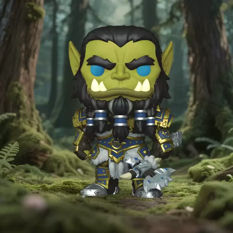 World of Warcraft Funko Pop videojuegos Thrall versión Q figura periférica adornos juguetes para niños regalo modelo coleccionable