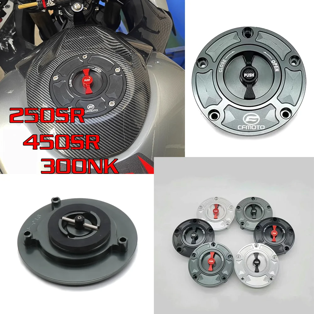 For CFMOTO Series 450SR 250SR MY22 SR250 NK300 modified aluminum alloy quick-release fuel tank cover