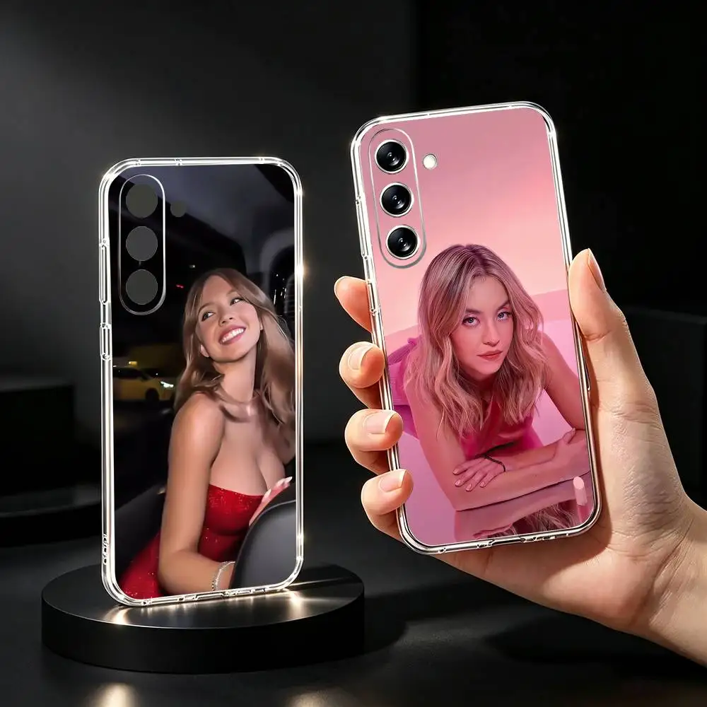 Actress S-Sydney Sweeney Phone Case Silicone Soft for Samsung Galaxy A73,A72,A71,A70,A53,A52,A51Cover
