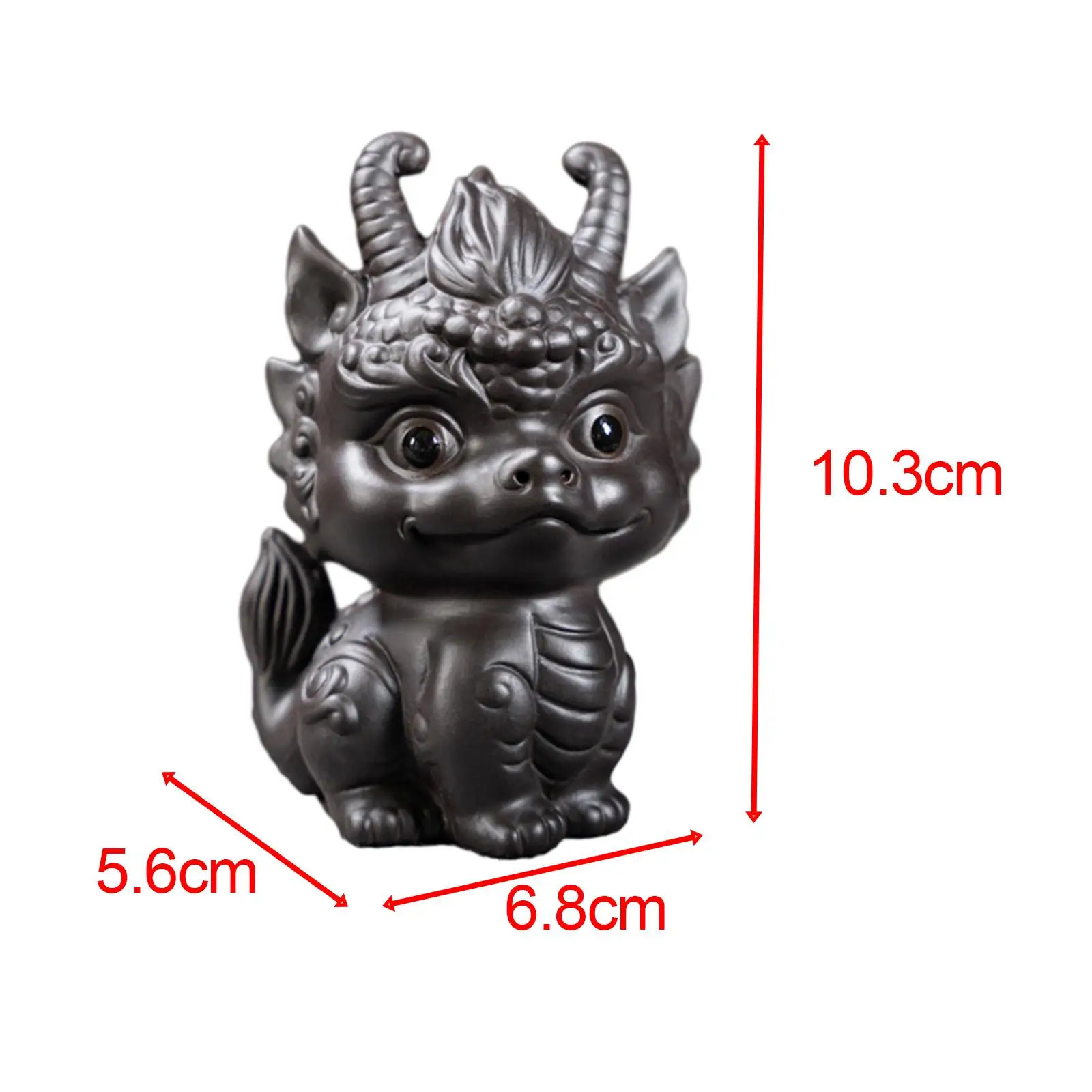 Miniature Dragon Statue Tea Pet Ornament Desktop Tea Decoration Tea Accessories for Farmhouse Office Garden Bookcase Apartment