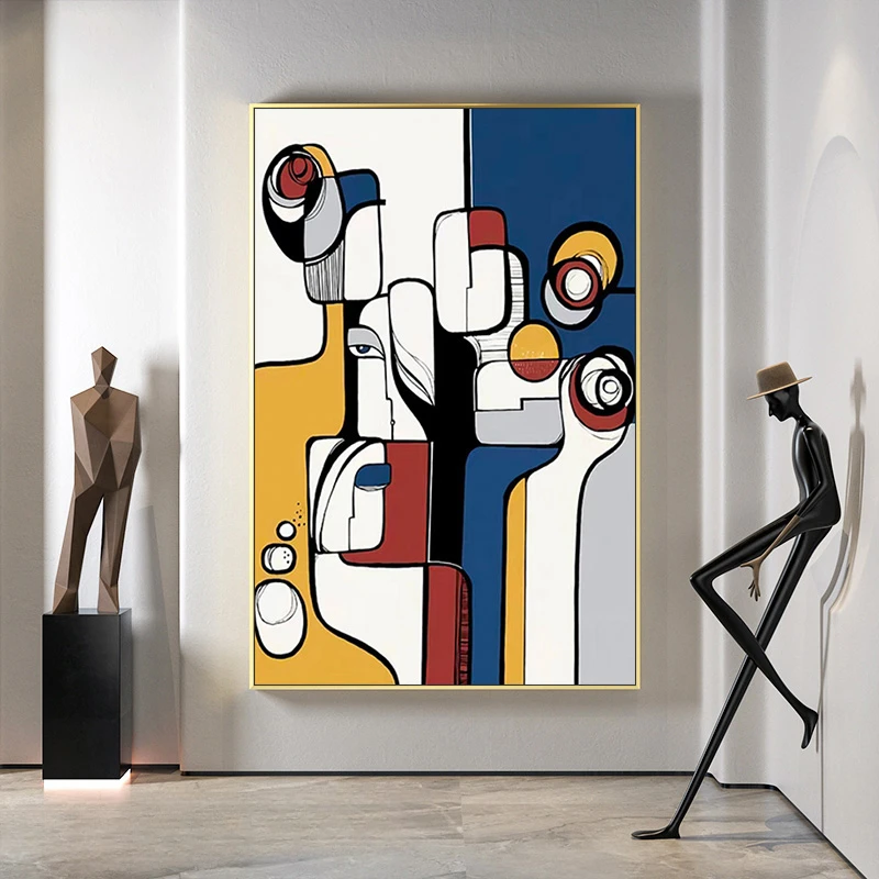 1pc frameless Canvas Painting Classic Abstract Wall Art Picasso Art People HD Canvas Print Poster Home Living Room Bedroom Decor