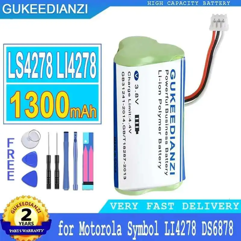 

Батарея сканера штрих-кода 1300 мАч для Motorola Moto Symbol LI4278 DS6878 82-67705-01 Btry-LS42RAAOE-01 LS4278