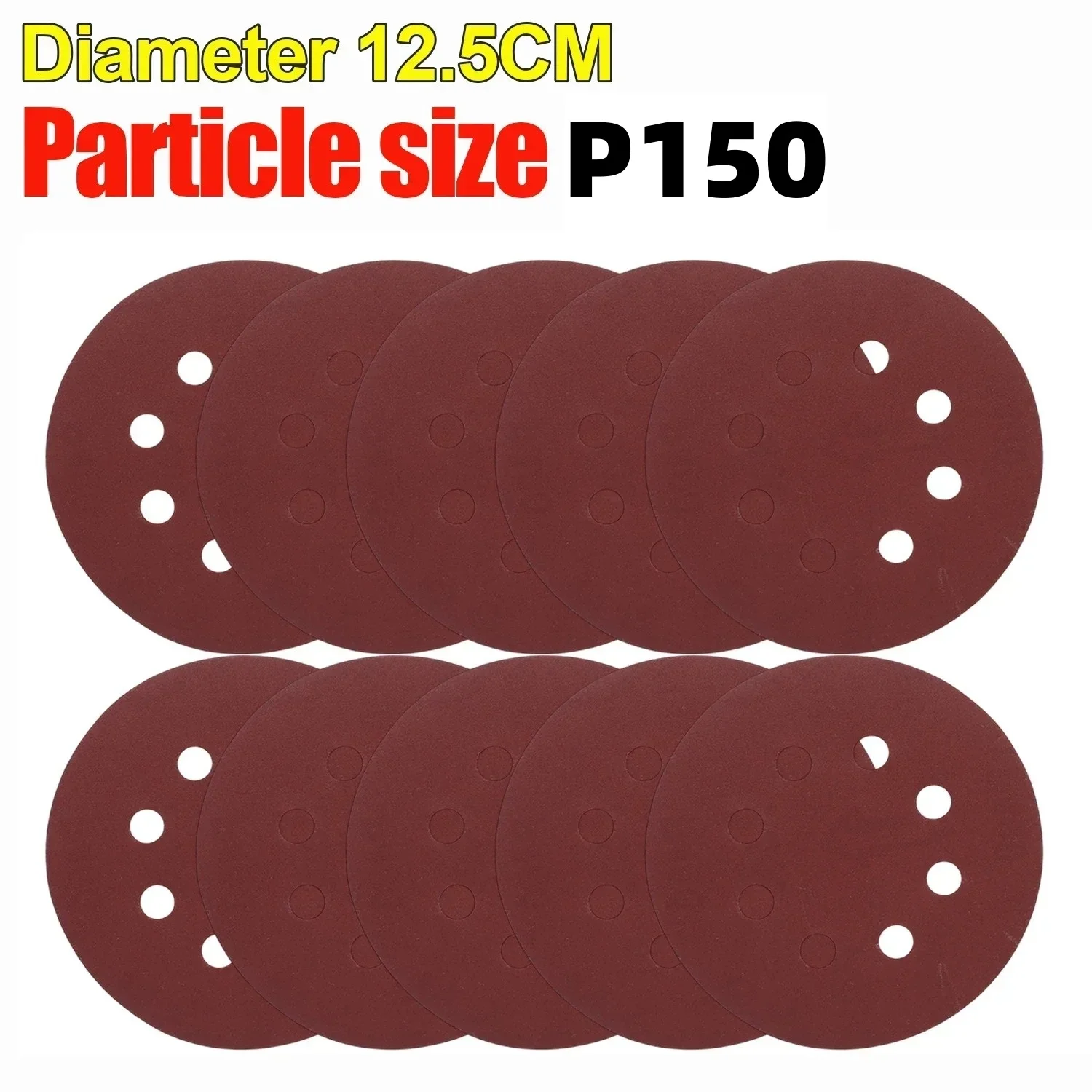 Universelle 8-Loch Schleifscheiben 125mm Schleifpapier für Metall Holz Glas Schleifer Polierpads Heimwerker Schleifwerkzeuge 40~3000 Körnung