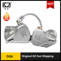 KZ DQ6 3DD Dynamic Drive Unit in Ear Earphone HiFi Music Sports Headset with 2PIN Cable KZ EDX ZSN PRO ZSX DQS ZVX ZEXPRO