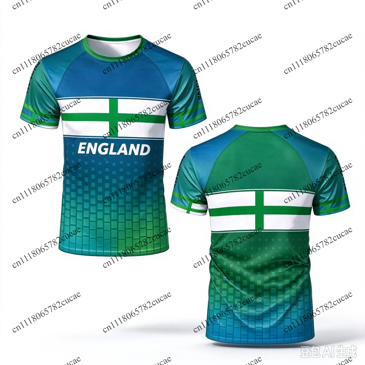 2026 England national football team jersey T-shirt, adult men's and women's sports casual top, available in multiple colors