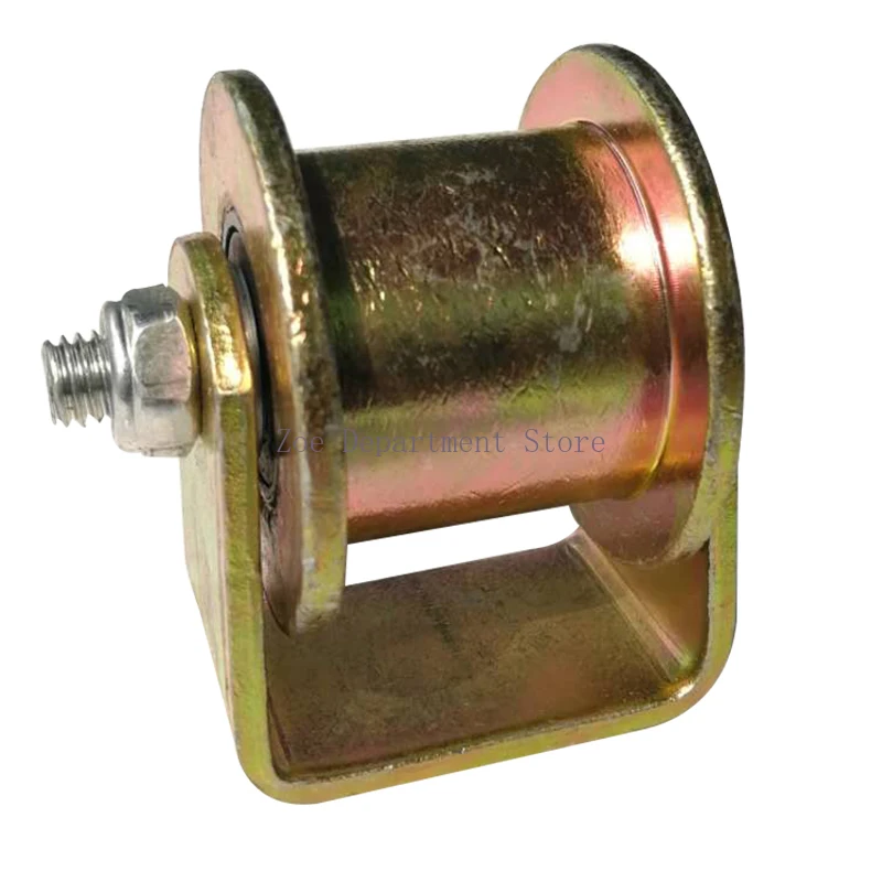 1pcs Steel H-shaped Track Pulley, H-shaped Square Tube Hanging Wheel, Push Pull Track Roller, Household Hardware Pulley