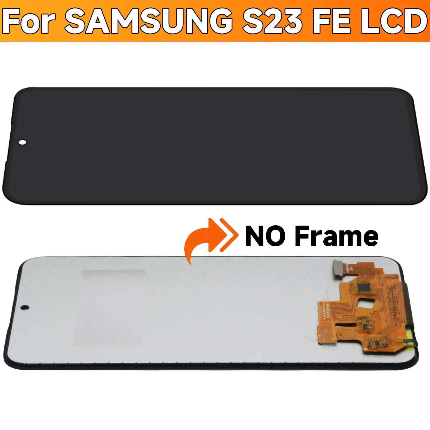 For Samsung S23 FE LCD TFT For S23FE S711B S7110 S711U Display Touch Screen Assembly For Samsung S23FE S711 LCD Frame.