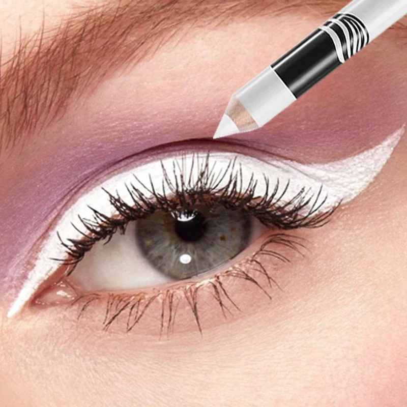 1Pc Nieuwe Witte Eyeliner Make-Up Blijvende Glad Gemakkelijk Te Dragen Ogen Verwitter Waterdichte Mode Ogen Liner Potloden Oog Make-Up Tools