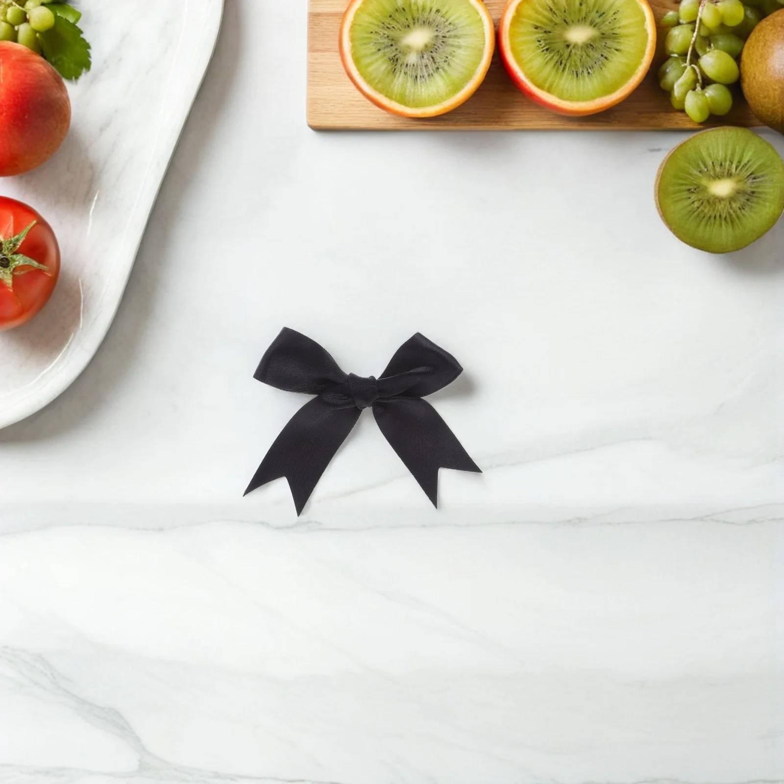 

50Pcs Black Twist Ribbon Bows Handmade Pretied Candy Decoration Cake Wrap Wedding Favor Party Mini Craft Bowknot