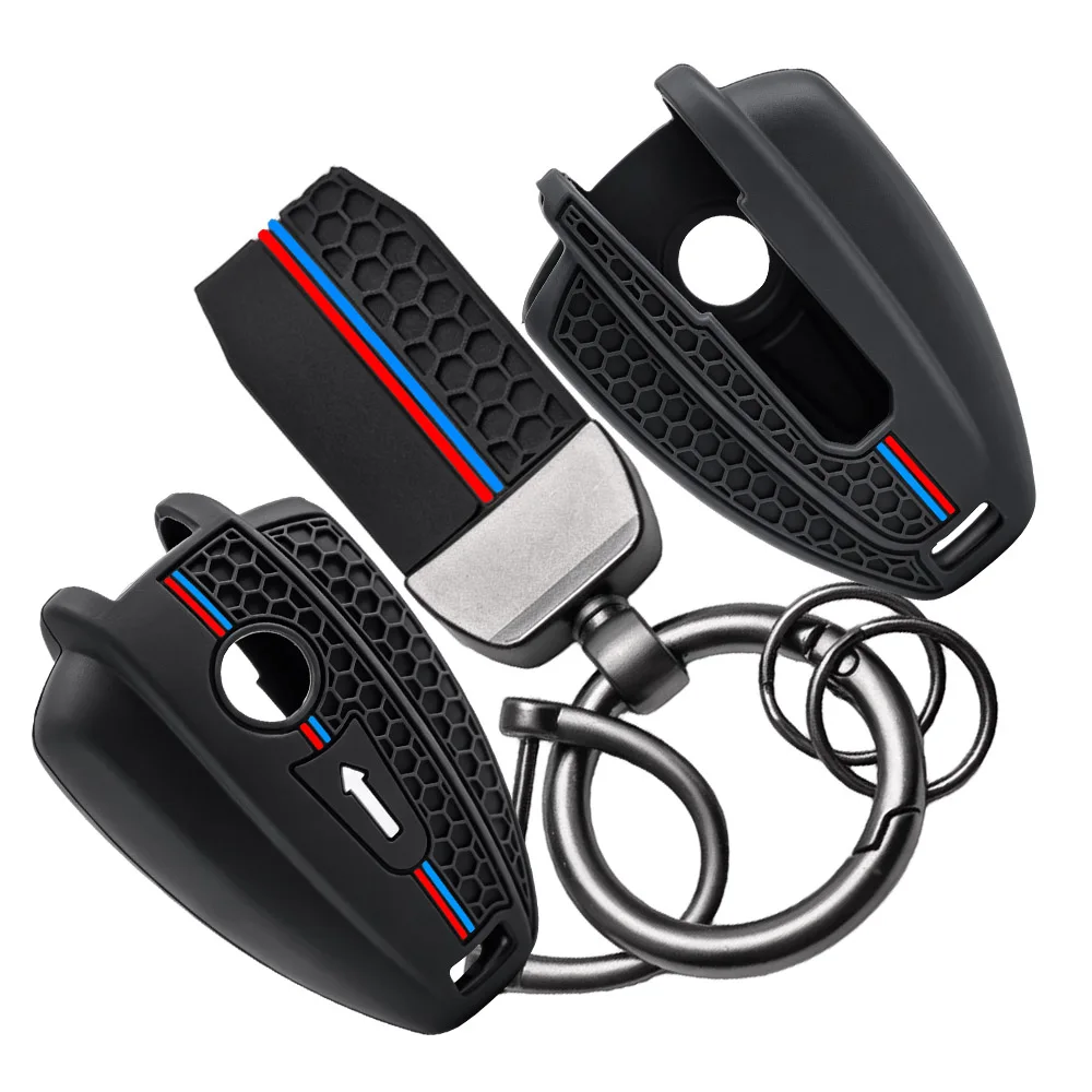 Silicone Key Case for BMW R 18 Classic 100 Years R18B R18 B R18 R18B R18TC R1 Roctane Motorcycle Key Case Cover Keyring