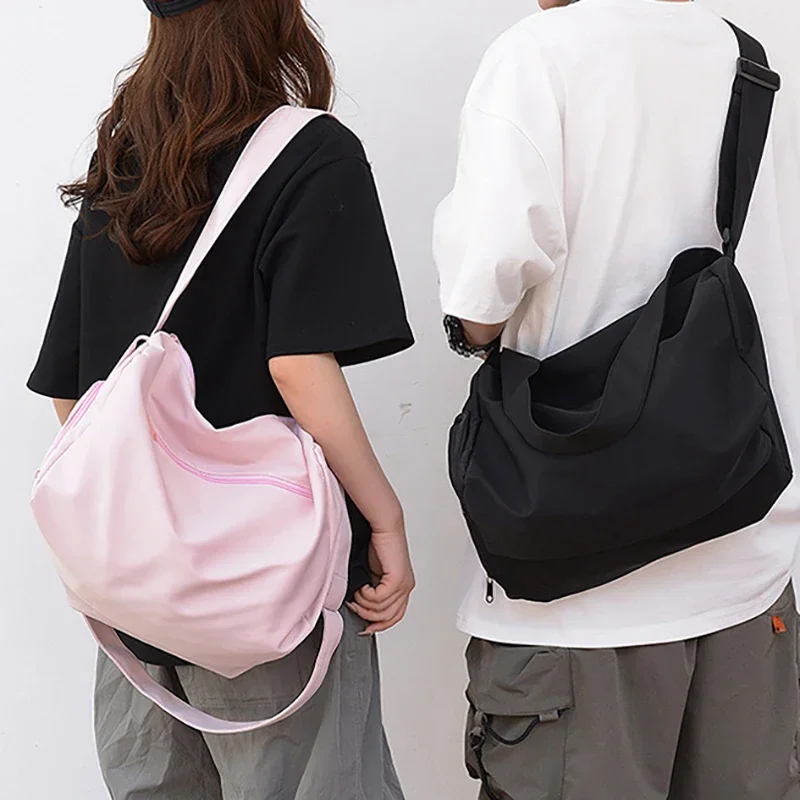 Grande crossbody sacos de viagem para mulheres lona ombro saco do mensageiro esportes yoga satchels moda mulher bolsa